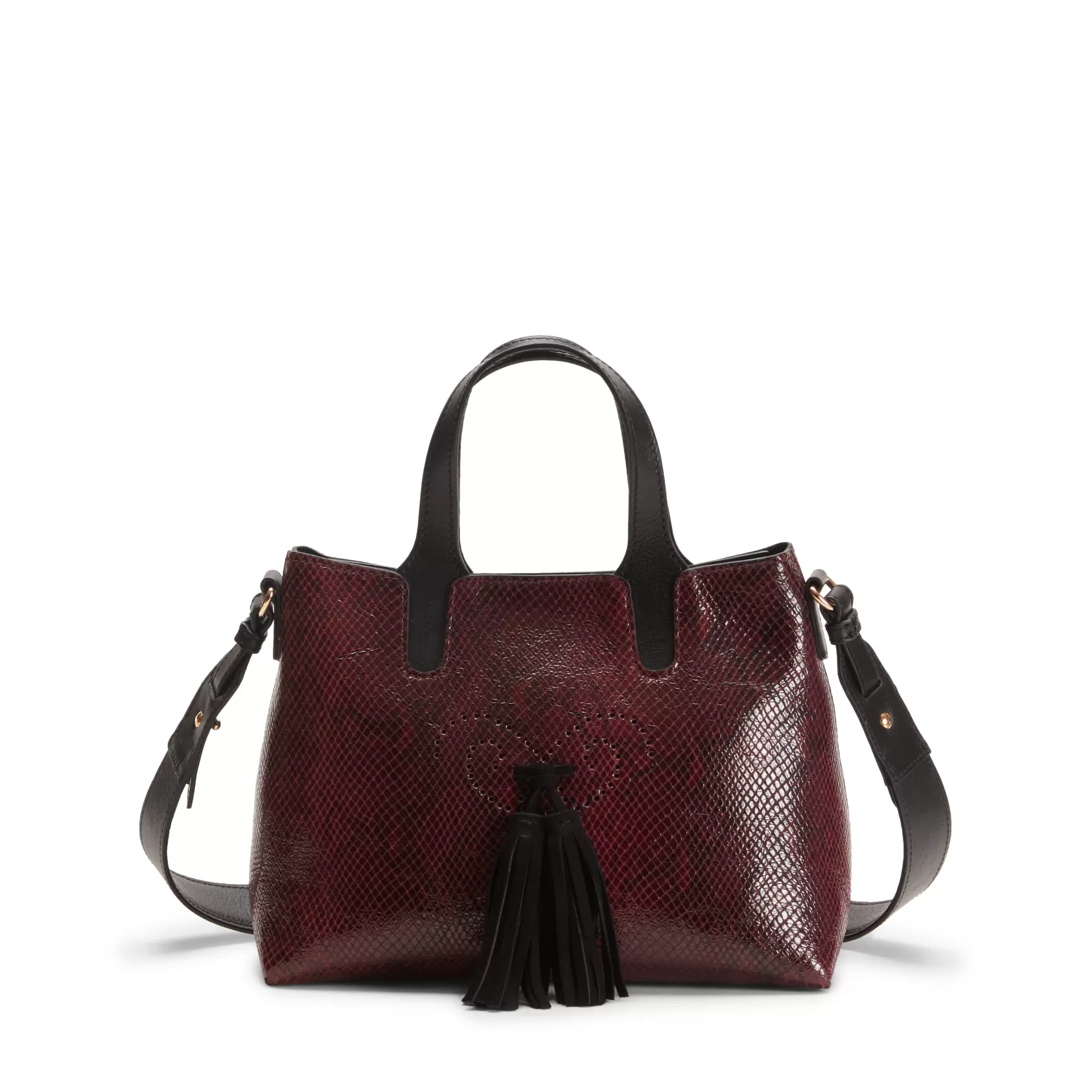 Fratelli Rossetti Small Hobo Tote Bag in plum-coloured leather | Shop