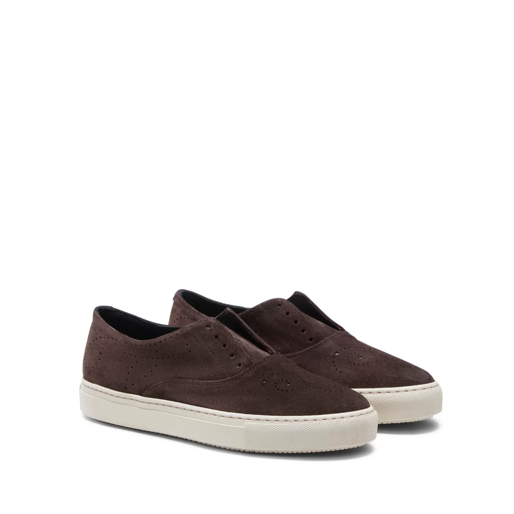 Fratelli Rossetti Sneaker Hobo Sport in suede colore cacao- Outlet