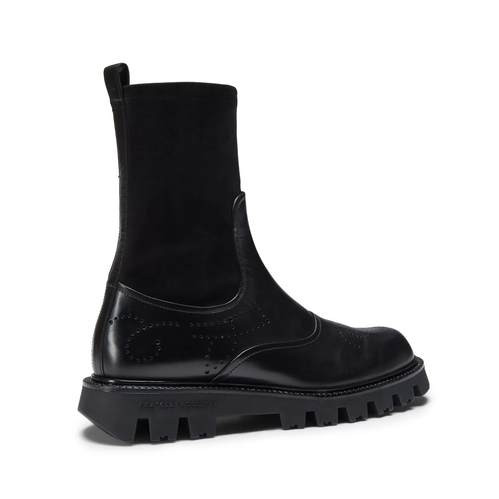 Fratelli Rossetti Stivaletto in pelle e suede da donna colore nero- Hot