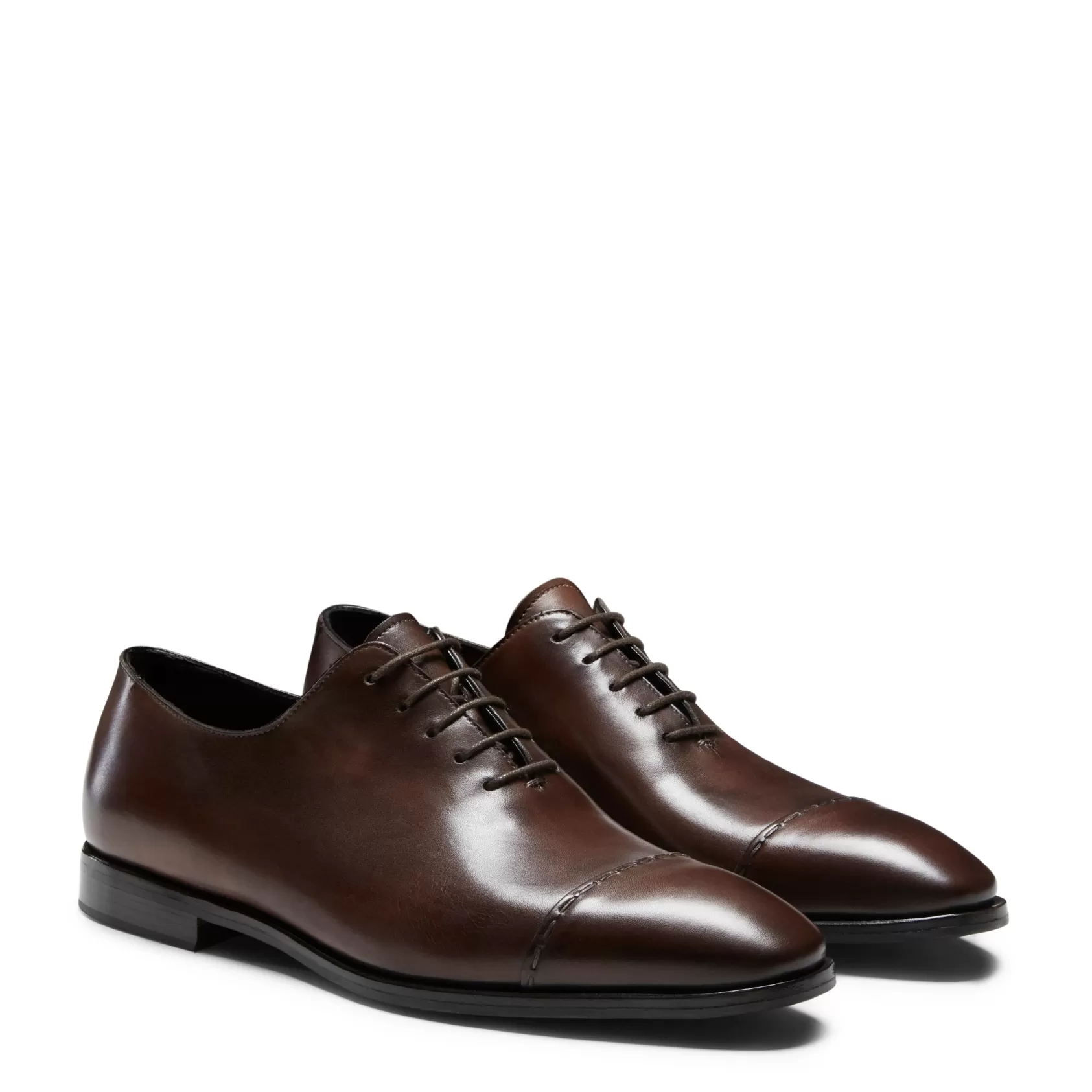 Fratelli Rossetti leather Oxford shoe | Tobacco Cheap