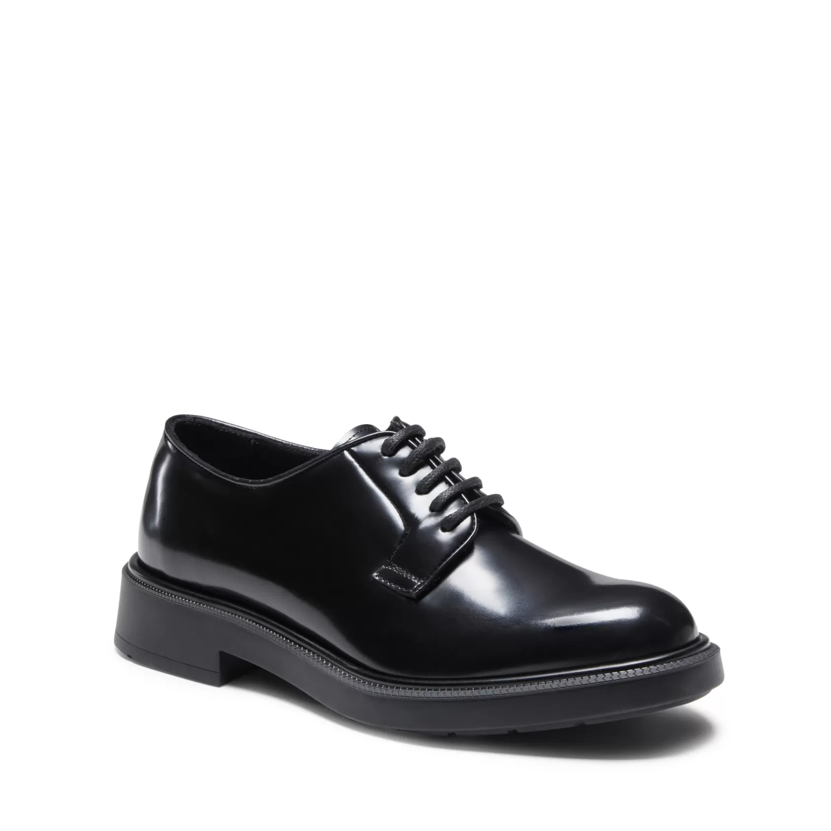 Fratelli Rossetti Women's black leather Derby lace-up | Fashion