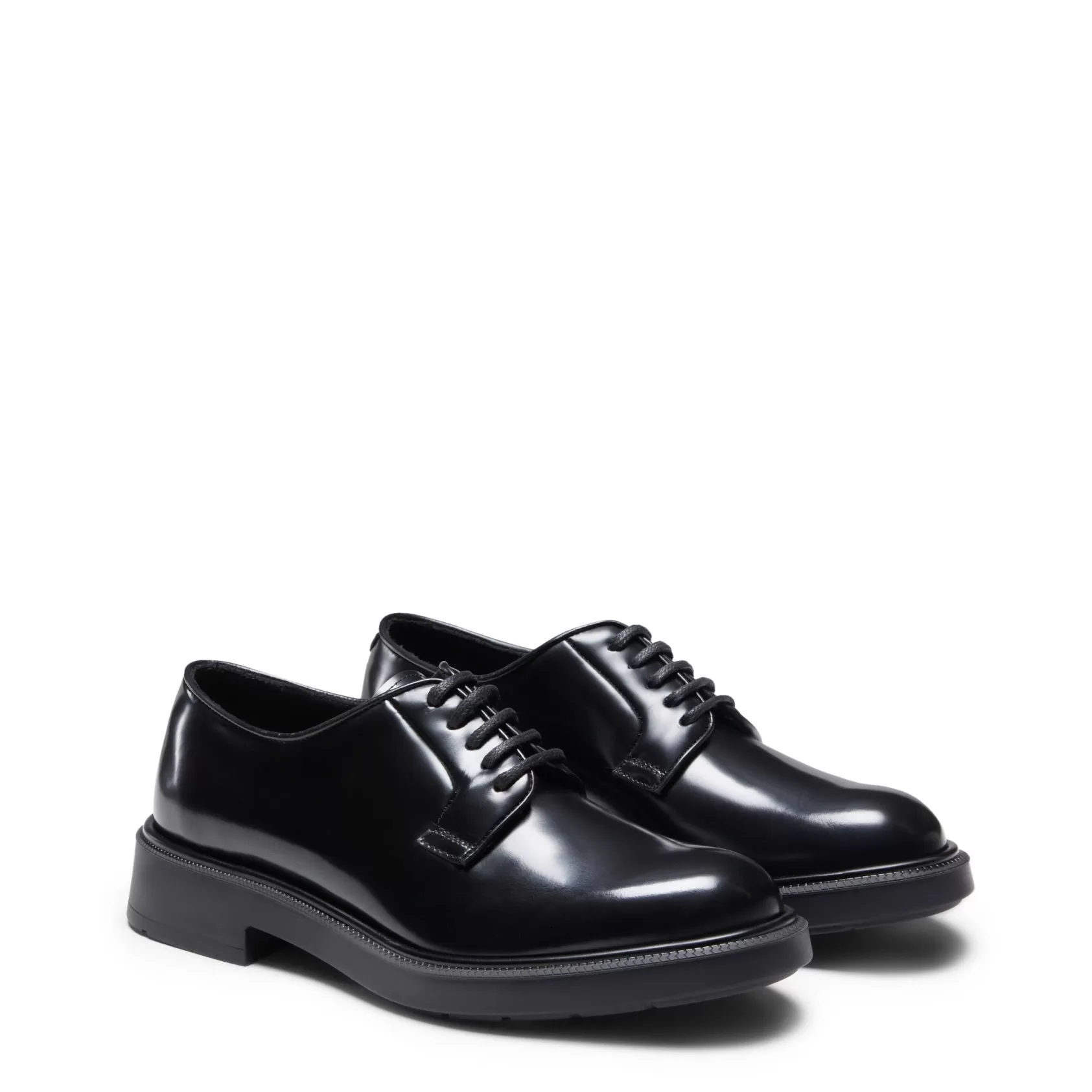 Fratelli Rossetti Women's black leather Derby lace-up | Fashion