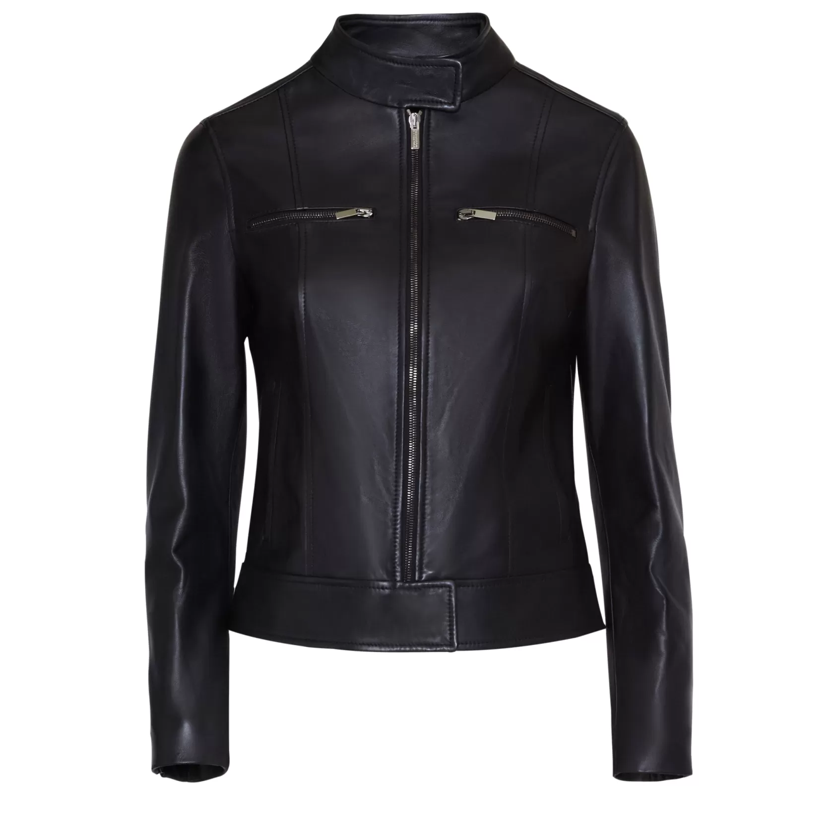 Fratelli Rossetti Women’s black nappa leather jacket | Discount