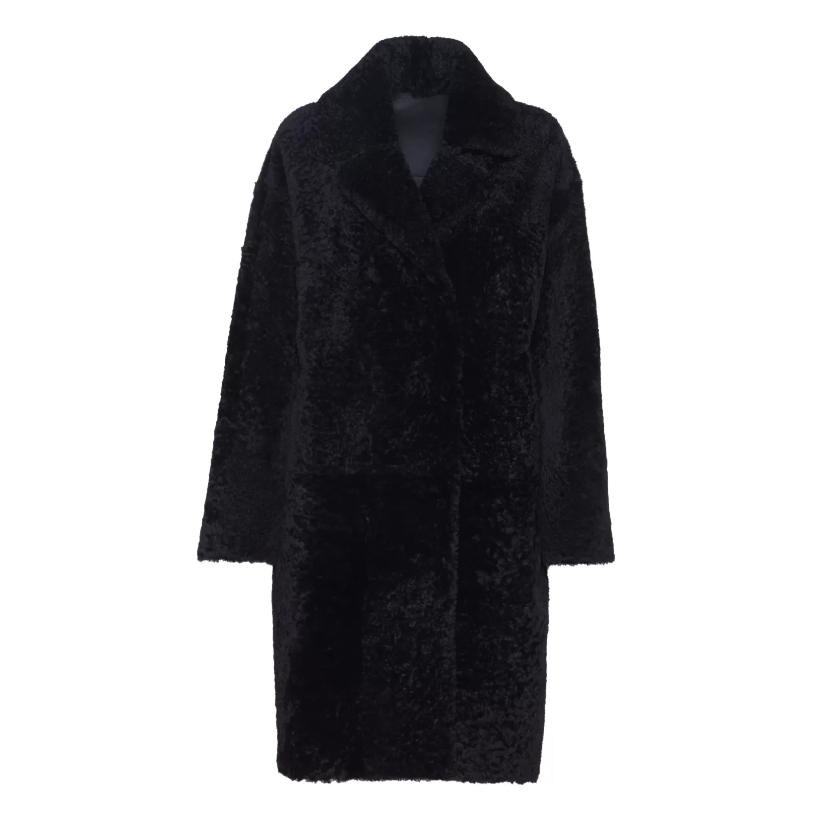 Fratelli Rossetti Women’s black shearling coat | Nero Cheap