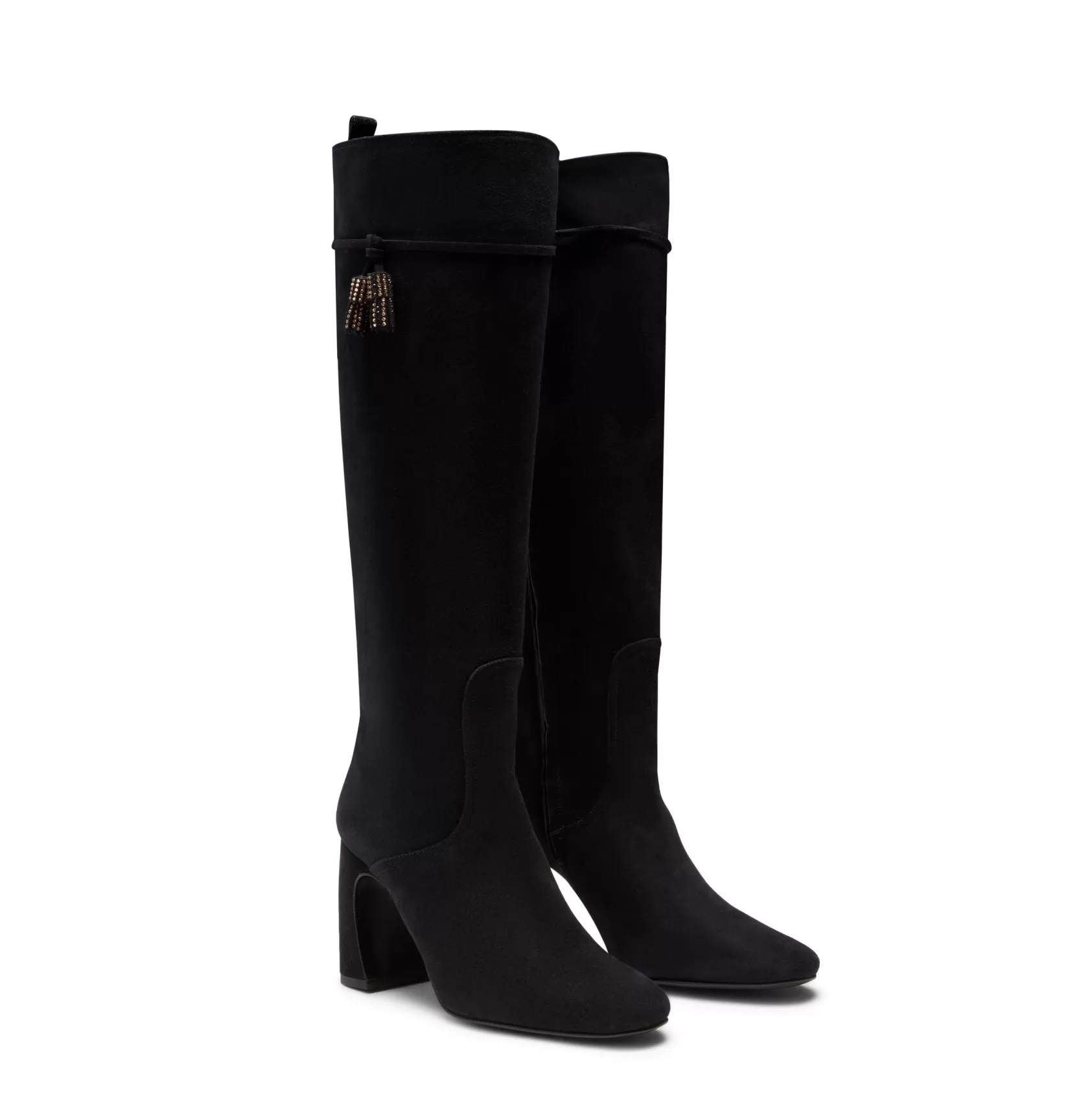 Fratelli Rossetti Women's black suede boot | Nero Outlet