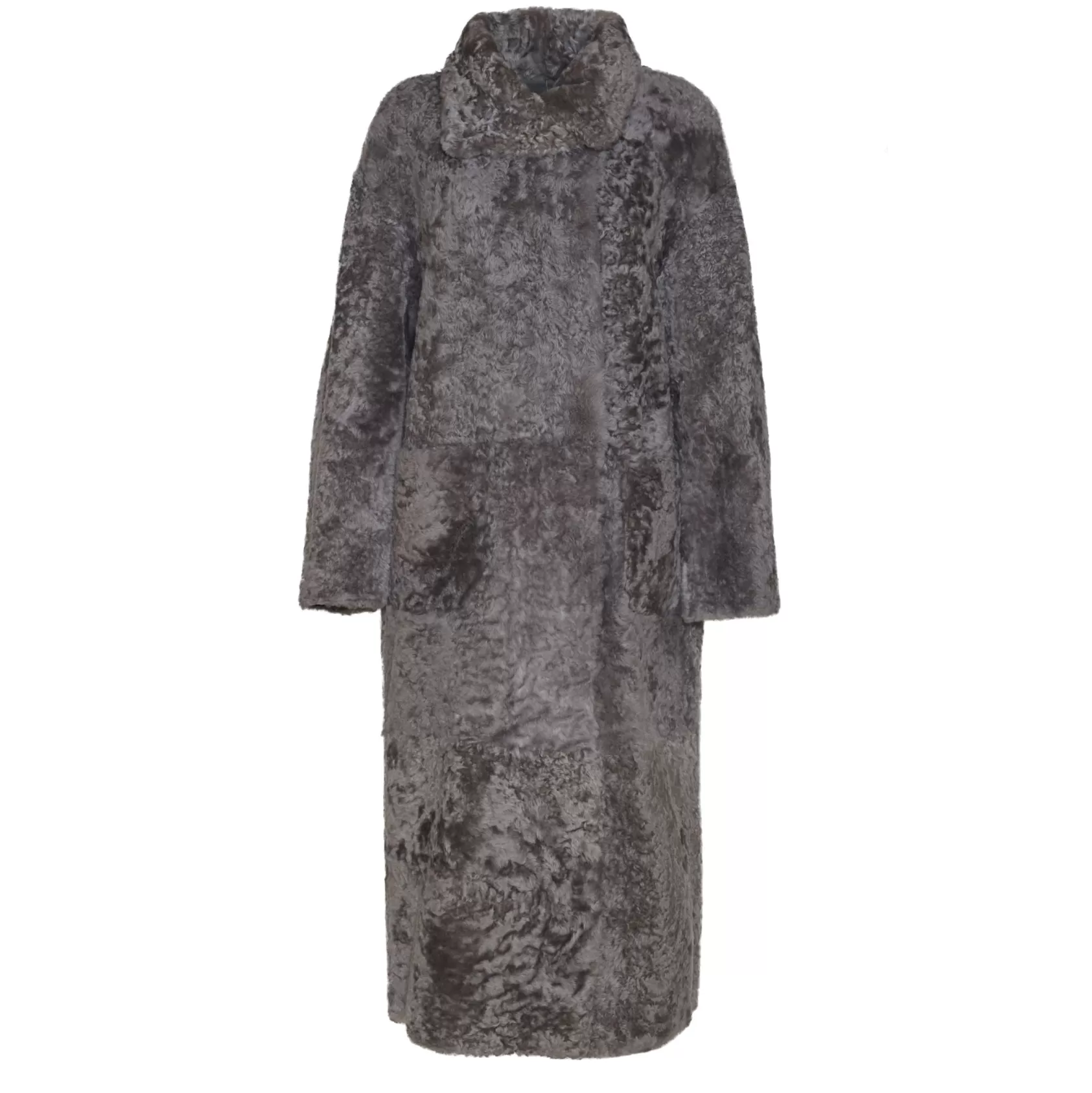 Fratelli Rossetti Women’s grey shearling coat | Pietra Store