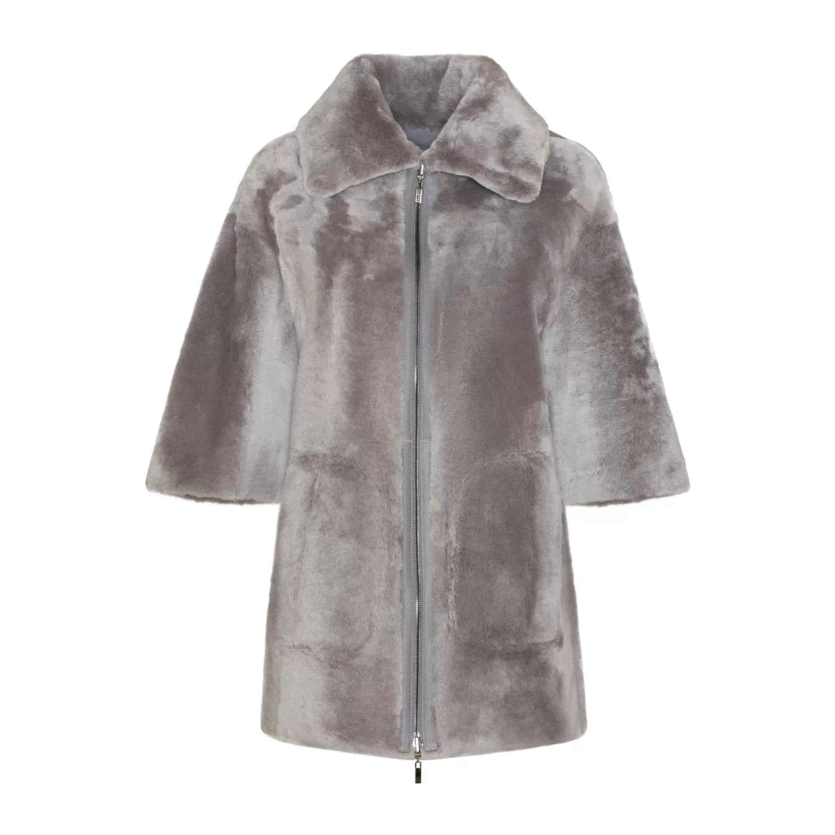 Fratelli Rossetti Women’s grey shearling jacket | Pietra Flash Sale