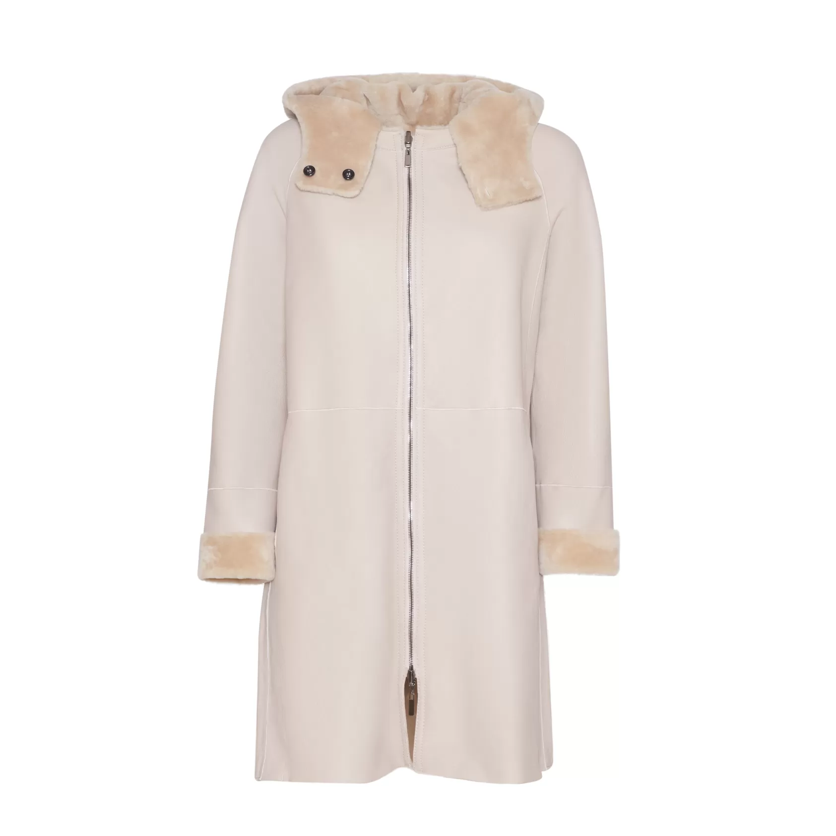 Fratelli Rossetti Women's reversible shearling coat | Beige Clearance