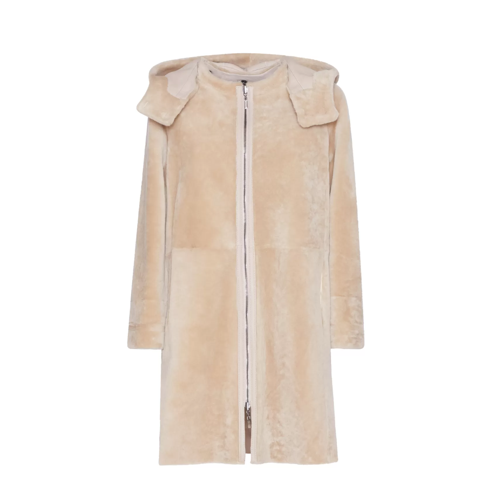 Fratelli Rossetti Women's reversible shearling coat | Beige Clearance