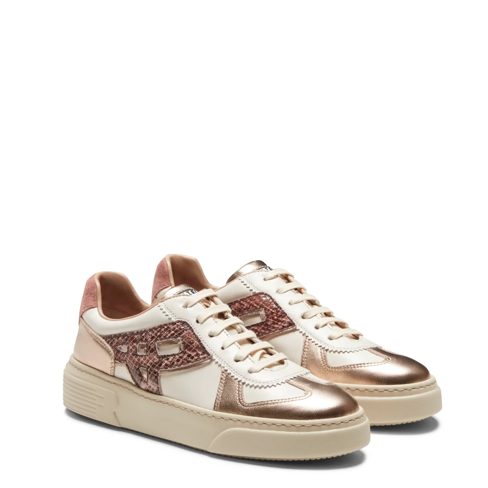 Fratelli Rossetti Women's rice-white leather sneaker | Riso Clearance