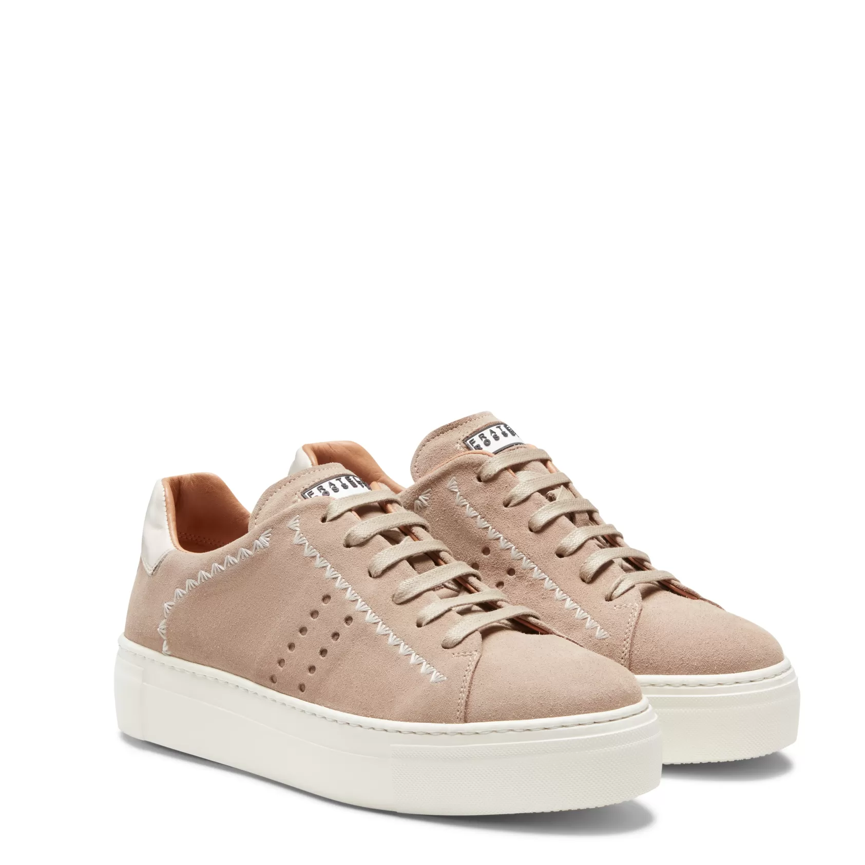 Fratelli Rossetti Women's sand-coloured suede sneaker | Sabbia Flash Sale